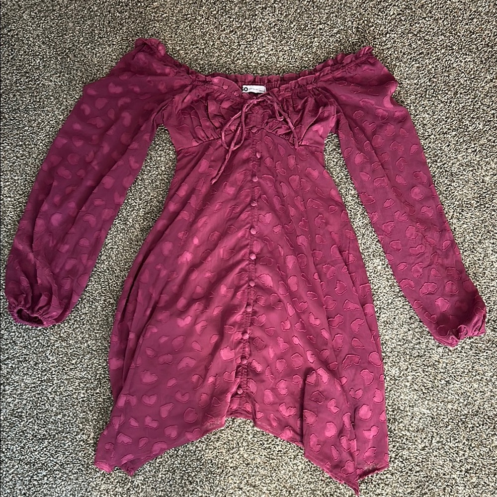 SO Women's Pink Off-Shoulder Dress